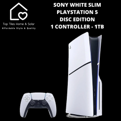 Sony Playstation 5 Slim Console Glacier White - 1TB / Disc