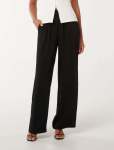 Enya Elastic Wide Leg Pants - 20 Black