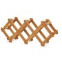 Yingku Folding Wine Rack Bamboo Wine Storage 5 Bottles