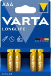 Varta BA215 – – Size Aaa Long Lifel Low Drain Devices. 1.5V 4PACK –