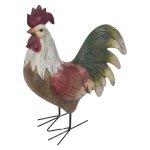 Habitat Wooden Rooster Statue Height: 33CM