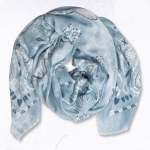 Raw-edge Bandana Print - Sky Free