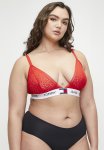 Tommy Hilfiger Plus Unlined Triangle Tommy Logo - Red white