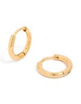 Waterproof Gold Plated Stainless Steel Molten Curved Front Ring - M l