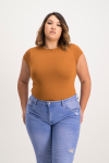 Mbali High-neck Bodysuit - Glazed Ginger - XL