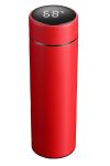 500ML Vacuum Flask With LED Temperature Display - Red