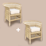 Traditional Malawi Cane Chair Support Initiative - 2 X Malawi Chairs 5% Discount Plus Cushions