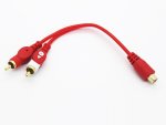 Cyberdyne Rca Red 2MALE To 1FEMALE Splitter - Autostyle Motorsport South Africa