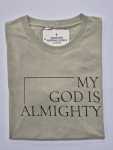 Mens My God Is Almighty Stone T-Shirt - 3XL