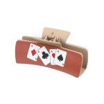 Western Cowboy Style Retro Playing Card Hair Clip