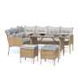 Ibiza Outdoor Corner Lounge Set - Black And Beige