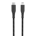 Intouch Type-c To Mfi Lightning Recycled Braided Cable 2 Metre – Black