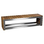 Epic Wood And Stainless Steel Bench – MAL002WSS