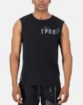 Surge Atlas Black Sleeveless T-Shirt - XL Black
