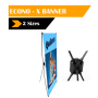 Econo X-banner Stand 600 X 1600MM / 800 X 1800MM - 600 X 1600MM