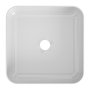 Counter Basin Ceramic Square Studio White With Glossy Finish 36X36X12CM