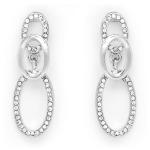 Silver Tone Drop Link Earrings