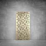 Laser Cut Screen - Design 103 - 2900 X 1400 X 20 Matt Gold Outdoor