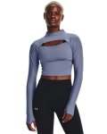 Women's Ua Rush Mock Long Sleeve - Aurora Purple Sm