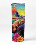 Neon Moose 20OZ Insulated Skinny Tumbler Sublimated With Straw 005