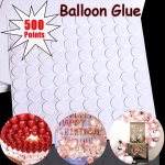 500 100 Points Balloon Stickers For Birthday Parties And Weddings - Easy To Use Glue Dots For Diy Decorations