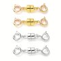 4pcs/set Magnetic Necklace Clasps And Closures Golden And Silver Color Spring Clasps Beads Chain Extender Necklaces Bracelet Safety Magnetic Locking Jewelry Clasp Converter