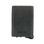 Bossi Mechanism Cardholder Wallet With Double Slot- Goat Oily Hunter Black