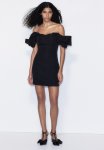 Off-the-shoulder Dress - Black