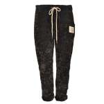 Drawstring Velvet Pants - Graphite L xl