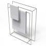 Steelcraft Towel Stand Stainless Steel Cube Chrome W60CMXD15CMXH80CM