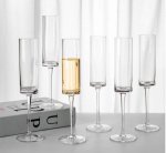 Generic Pack Of 6 6 Piece Glass Champagne Glass Set