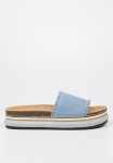 PRIMA6 Flatform Espadrille Slide - Blue