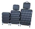 Smte 5-PIECE Luggage Set Diamond Hard Shell With Keychain