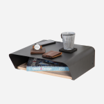 Emerging Creatives Stockholm Wall Mounted Bedside Table - Black