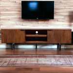 Vertigroove Wooden Media Console