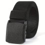 1pc Automatic Buckle Nylon Male Army Tactical Belt Mens Military Waist Canvas Belts Ideal Choice For Gifts