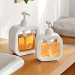 Versatile 300 500ML Press-type Soap Dispenser - Perfect For Shampoo Hand Soap Laundry Detergent & Body Wash - Lead-free Plastic
