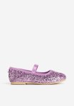 Glittery Ballet Pumps - Purple