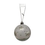 ABJ450000-2 Bauble 8CM With With Glitter - Blue