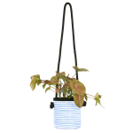 Hanging Blue Stripy Planter - Small