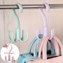 1pc Creative 4 Claws Hook 360 Degree Rotatable Hangers For Closet Bedroom Bathroom Multifunctional Hanging Bags And Ties Drying Hangers