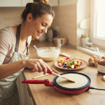 Non-stick Pancake Crepe Machine Maker - White