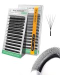 Nagaraku Narrow 5D W Eyelash Extension Small Spacing 5D Clover Lash Supplies Natural Soft Premade Fans Pbt Cluster W Shape Lash