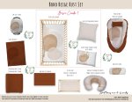 Cot Duvet Bedding Boho Beige Rust Set