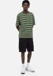 Regular Fit Twill Cargo Shorts - Black