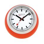Desk Globe Clock Red