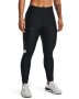 Women's Heatgear No-slip Waistband Mesh Panel Leggings - Black / XL
