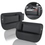 Car Seat Organizer Pu Leather For Cell Phones Seat Crevice Storage Box With Cup Holder Auto Console Side Storage Box