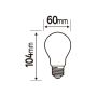 Lexmark LED Light Bulb Filament A60 Milky E27 3.4W 470L Cool White