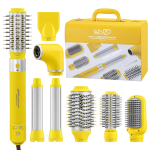 Enzo EN-6223 8-IN-1 Detachable Electric Hot Air Comb Set Yellow